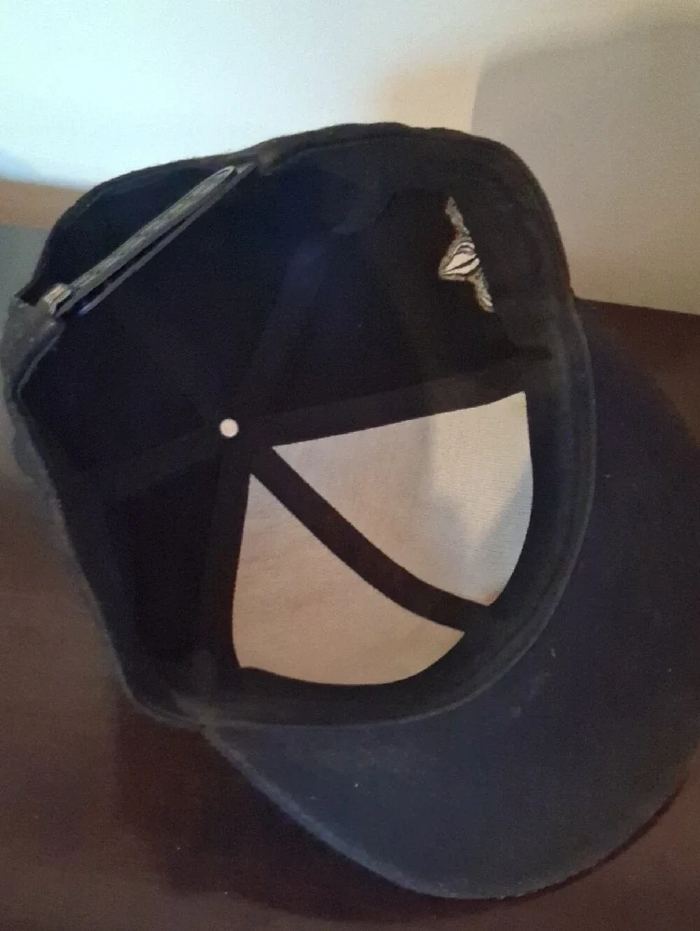 Rock Revival Black Snapback Hat with Silver Embroidery